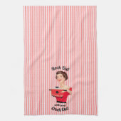 Retro Houseechtgenote is klaar met je Crock Out Theedoek (Verticaal)