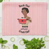 Retro Houseechtgenote is klaar met je Crock Out Theedoek (Gevouwen)