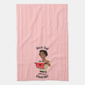 Retro Houseechtgenote is klaar met je Crock Out Theedoek (Verticaal)