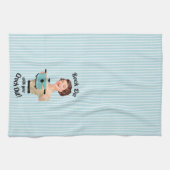 Retro Houseechtgenote is klaar met je Crock Out Theedoek (Horizontaal)