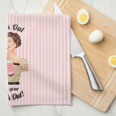 Retro Houseechtgenote is klaar met je Crock Out Theedoek (Quarter Fold)