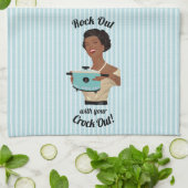 Retro Houseechtgenote is klaar met je Crock Out WO Theedoek (Gevouwen)