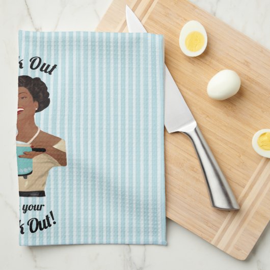 Retro Houseechtgenote is klaar met je Crock Out WO Theedoek (Quarter Fold)