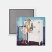 Retro Houseechtgenote Magneet (Voorkant / Achterkant)