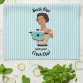 Retro Houseechtgenote met je Crock Out WOC Theedoek (Gevouwen)