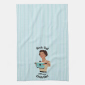 Retro Houseechtgenote met je Crock Out WOC Theedoek (Verticaal)