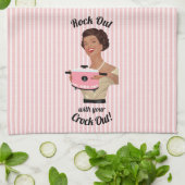 Retro Houseechtgenote met je Crock Out WOC Theedoek (Gevouwen)