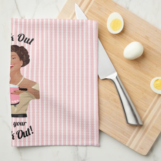 Retro Houseechtgenote met je Crock Out WOC Theedoek (Quarter Fold)