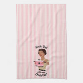 Retro Houseechtgenote met je Crock Out WOC Theedoek (Verticaal)