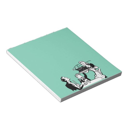 Retro Houseechtgenote Notitieblok (Schuin)