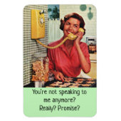 Retro Houseechtgenote - praat niet meer, Magneet (Verticaal)