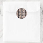 Retro Houseechtgenote Ronde Sticker (Tas)