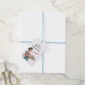 Retro Houseechtgenote Vrijgezellenfeest Gift Label Cadeaulabel (Met Touw)