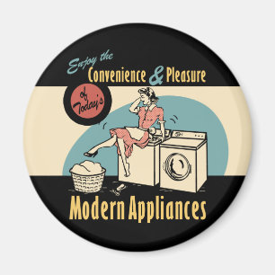 Retro Houseechtwasdroger Magneet