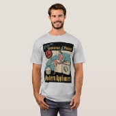 Retro Houseechtwasdroger T-shirt (Voorkant volledig)