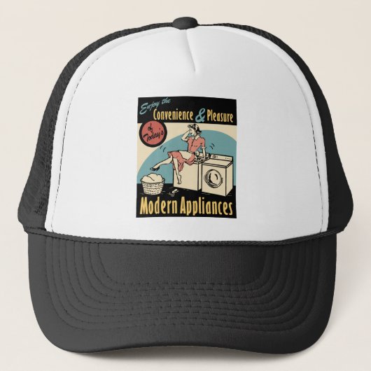 Retro Houseechtwasdroger Trucker Pet (Voorkant)