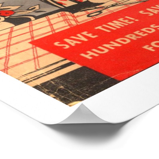 Retro  housekeeping Hints Art Print Poster (Hoek)