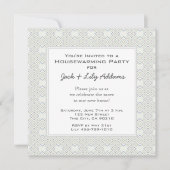 Retro Housewarming Invitation - Silver Kaart (Voorkant)
