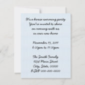 Retro Housewarming Party Kaart (Achterkant)