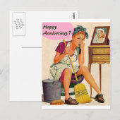 Retro Housewel Jubileum Briefkaart (Voorkant / Achterkant)