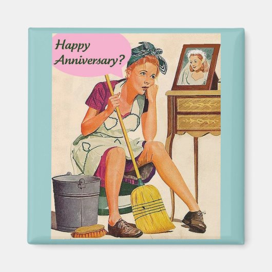 Retro Housewel Jubileum Magneet (Voorkant)