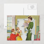 Retro Housewife Briefkaart (Voorkant / Achterkant)