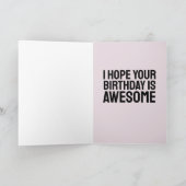 RETRO HOUSEWIFE FUNNY BIRTHDAY GREETING CARD KAART (Binnen)