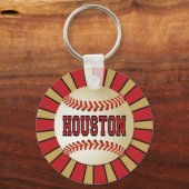 RETRO HOUSTON BASEBALL SLEUTELHANGER (Voorkant)