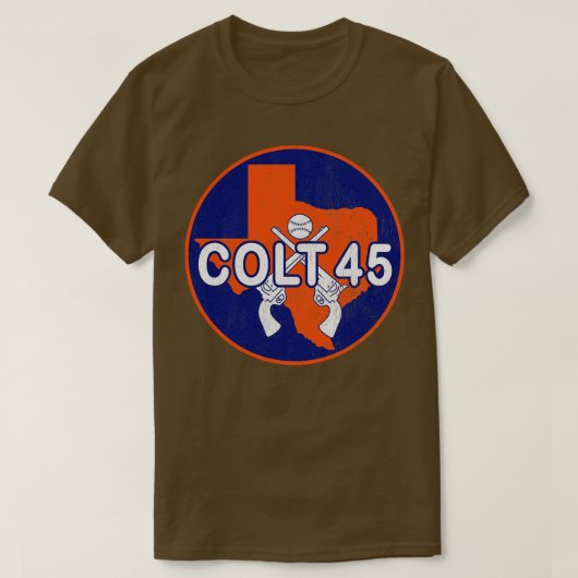 Retro Houston Colt 45s Baseball TShirt (Design voorkant)
