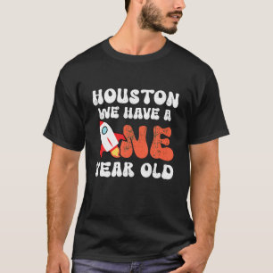 Retro Houston We hebben een jaar oude eerste verja T-shirt