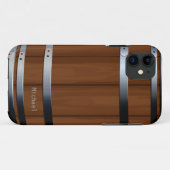 Retro houten biervat Case-Mate iPhone case (Achterkant (horizontaal))