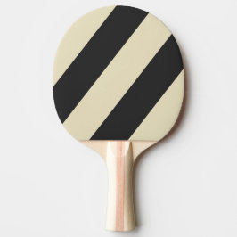 Retro Houtskool Drie Vette Strepen Tafeltennisbatje