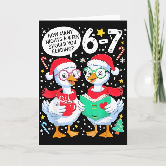 Retro How Many Nights A Week Should You Be Reading Kaart (Voorkant)