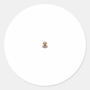 Retro Howdy Honey Pasen Hoogland Koe Cute Konijn Ronde Sticker