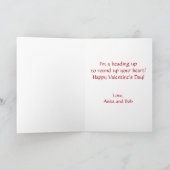 Retro Howdy Pardner Custom Valentijnsdag Feestdagen Kaart (Binnen)