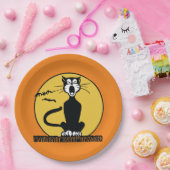 Retro Howling Halloween Cat Bord (Feest)