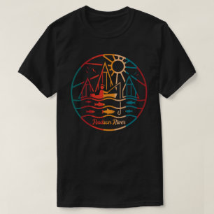 Retro Hudson River Gevist T-shirt