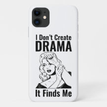 Retro huilende vrouw drama iPhone hoesje