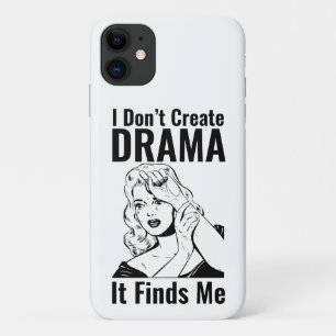 Retro huilende vrouw drama iPhone hoesje