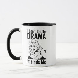 Retro Huilende Vrouw Drama Mok