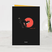 Retro Huilende Zwarte Kaart van de Verjaardag van (Achterkant)