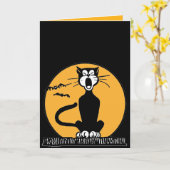 Retro Huilende Zwarte Kaart van de Verjaardag van (Gele Bloem)