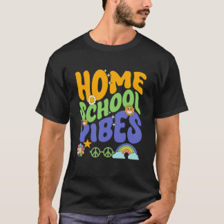 Retro Huischool Citaten Huischool Moeder Docent On T-shirt