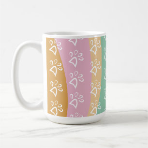 Retro huisdier pootafdruk marmer groovy koffiemok