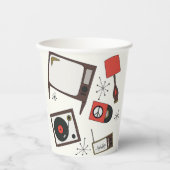 Retro,  huishoudelijke artikelen papieren bekers (Voorkant)