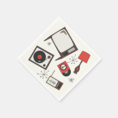 Retro, huishoudelijke artikelen servet (Hoek)