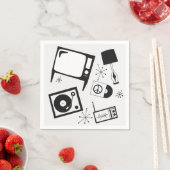 Retro, huishoudelijke design servet (Insitu)