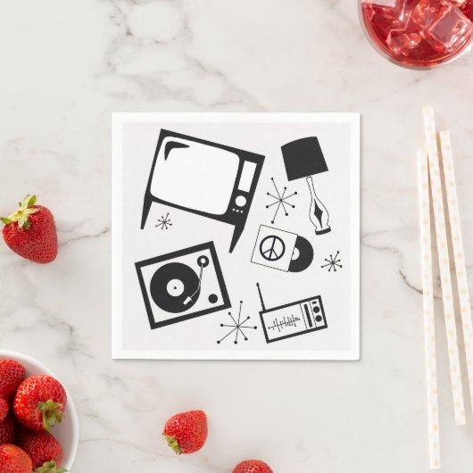 Retro, huishoudelijke design servet (Insitu)