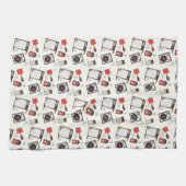 Retro huishoudelijke design theedoek (Horizontaal)