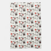 Retro huishoudelijke design theedoek (Verticaal)